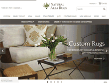 Tablet Screenshot of naturalarearugs.com